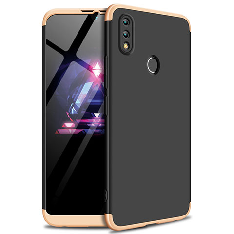 Coque Plastique Mat Protection Integrale 360 Degres Avant et Arriere Etui Housse pour Huawei Enjoy Max Or et Noir