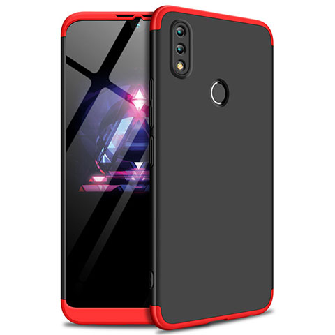 Coque Plastique Mat Protection Integrale 360 Degres Avant et Arriere Etui Housse pour Huawei Honor 8X Max Rouge et Noir