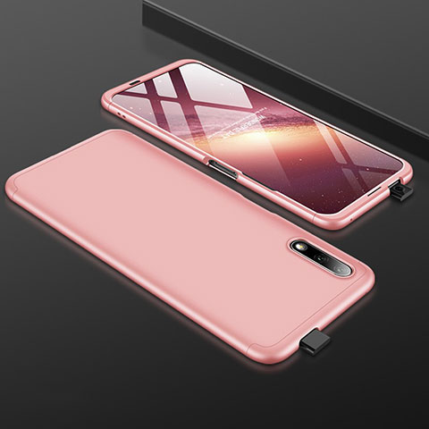 Coque Plastique Mat Protection Integrale 360 Degres Avant et Arriere Etui Housse pour Huawei Honor 9X Or Rose