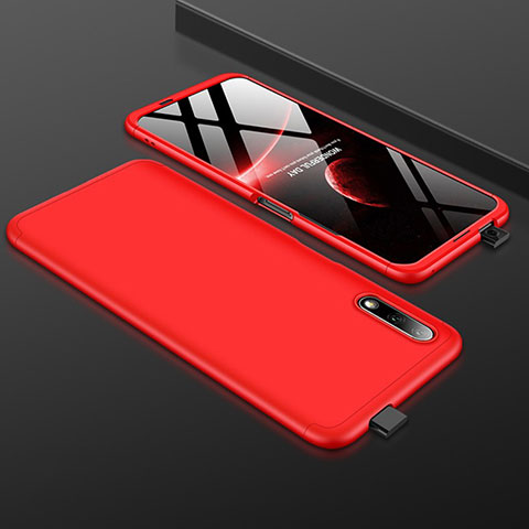 Coque Plastique Mat Protection Integrale 360 Degres Avant et Arriere Etui Housse pour Huawei Honor 9X Rouge