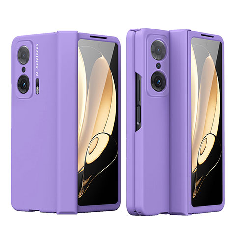 Coque Plastique Mat Protection Integrale 360 Degres Avant et Arriere Etui Housse pour Huawei Honor Magic V 5G Violet