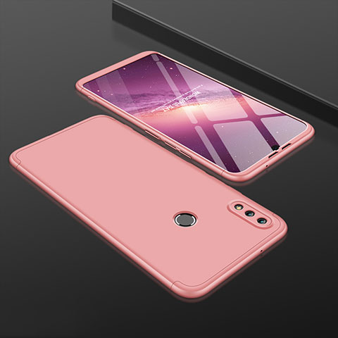 Coque Plastique Mat Protection Integrale 360 Degres Avant et Arriere Etui Housse pour Huawei Honor V10 Lite Or Rose