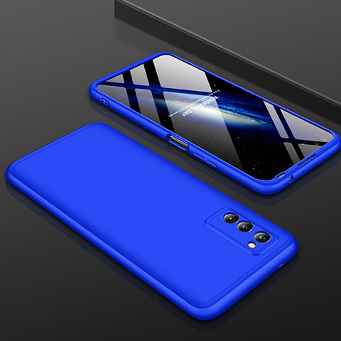 Coque Plastique Mat Protection Integrale 360 Degres Avant et Arriere Etui Housse pour Huawei Honor View 30 Pro 5G Bleu