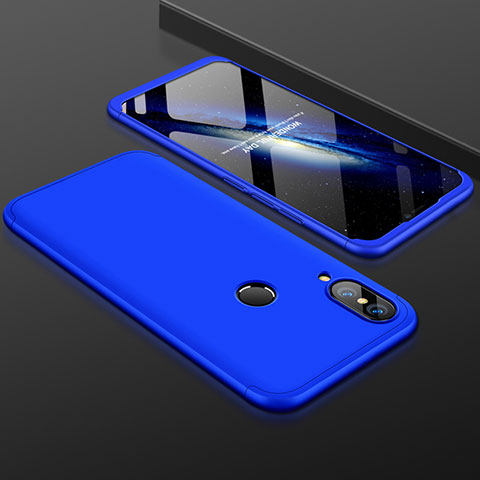 Coque Plastique Mat Protection Integrale 360 Degres Avant et Arriere Etui Housse pour Huawei Nova 3e Bleu