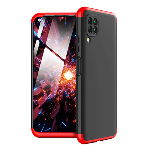 Coque Plastique Mat Protection Integrale 360 Degres Avant et Arriere Etui Housse pour Huawei Nova 7i Rouge et Noir