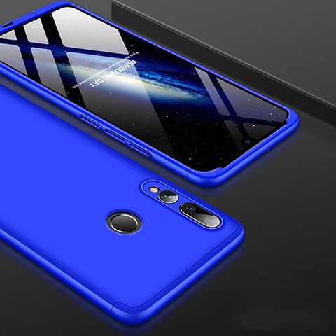 Coque Plastique Mat Protection Integrale 360 Degres Avant et Arriere Etui Housse pour Huawei P Smart+ Plus (2019) Bleu