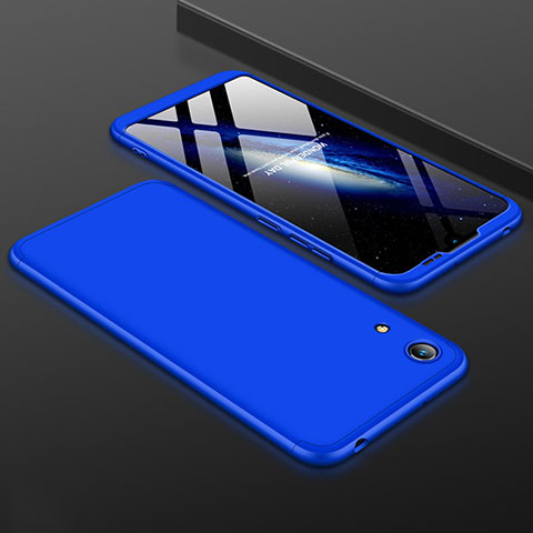 Coque Plastique Mat Protection Integrale 360 Degres Avant et Arriere Etui Housse pour Huawei Y6 Prime (2019) Bleu