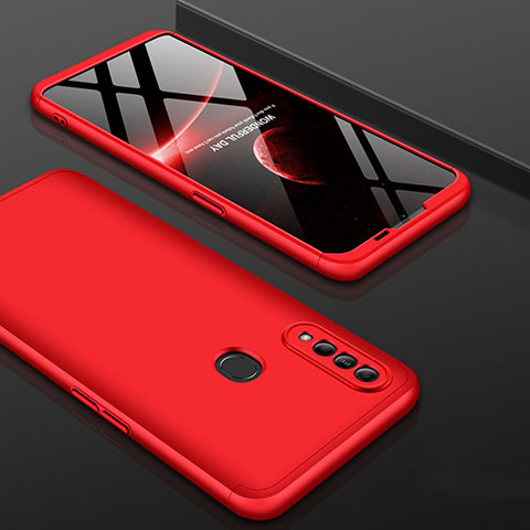 Coque Plastique Mat Protection Integrale 360 Degres Avant et Arriere Etui Housse pour Oppo A31 Rouge