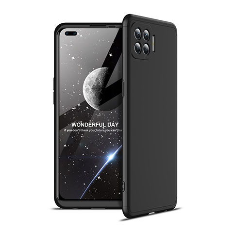 Coque Plastique Mat Protection Integrale 360 Degres Avant et Arriere Etui Housse pour Oppo Reno4 Lite Noir