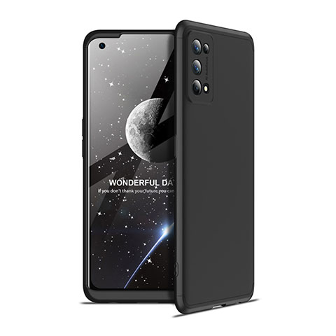 Coque Plastique Mat Protection Integrale 360 Degres Avant et Arriere Etui Housse pour Realme 7 Pro Noir