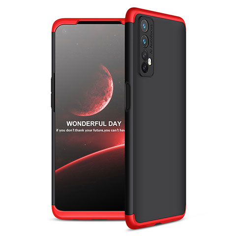 Coque Plastique Mat Protection Integrale 360 Degres Avant et Arriere Etui Housse pour Realme Narzo 20 Pro Rouge et Noir