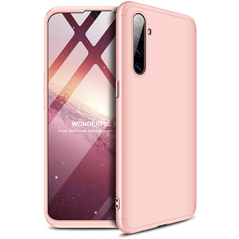 Coque Plastique Mat Protection Integrale 360 Degres Avant et Arriere Etui Housse pour Realme X2 Or Rose