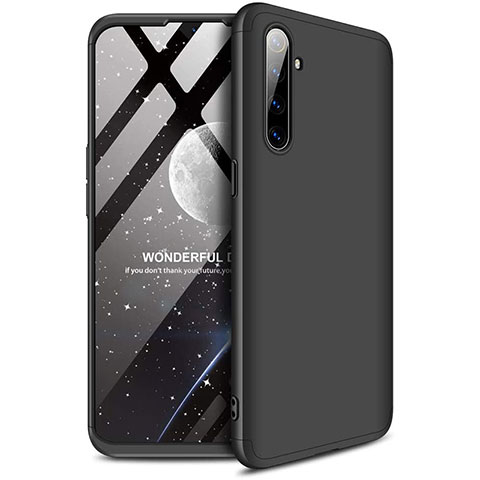 Coque Plastique Mat Protection Integrale 360 Degres Avant et Arriere Etui Housse pour Realme XT Noir