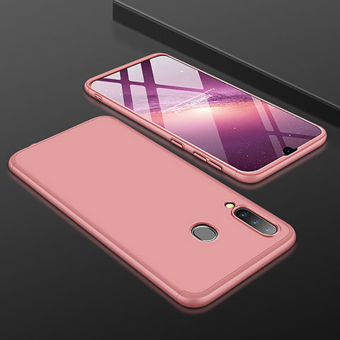 Coque Plastique Mat Protection Integrale 360 Degres Avant et Arriere Etui Housse pour Samsung Galaxy A30 Or Rose