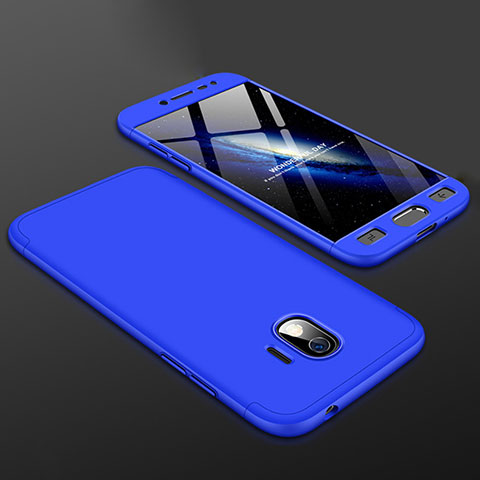 Coque Plastique Mat Protection Integrale 360 Degres Avant et Arriere Etui Housse pour Samsung Galaxy J2 Pro (2018) J250F Bleu