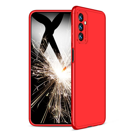 Coque Plastique Mat Protection Integrale 360 Degres Avant et Arriere Etui Housse pour Samsung Galaxy M13 4G Rouge