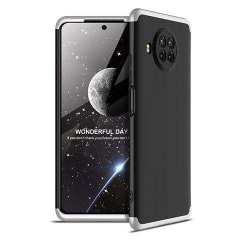 Coque Plastique Mat Protection Integrale 360 Degres Avant et Arriere Etui Housse pour Xiaomi Mi 10T Lite 5G Argent et Noir