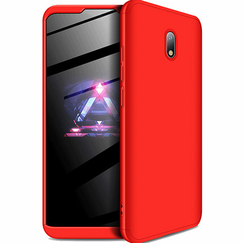 Coque Plastique Mat Protection Integrale 360 Degres Avant et Arriere Etui Housse pour Xiaomi Redmi 8A Rouge