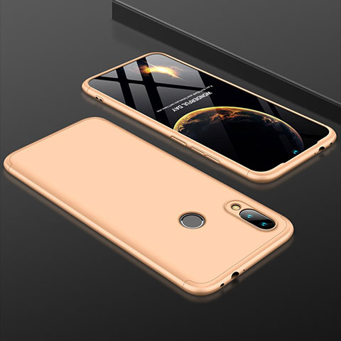 Coque Plastique Mat Protection Integrale 360 Degres Avant et Arriere Etui Housse pour Xiaomi Redmi Note 7 Or