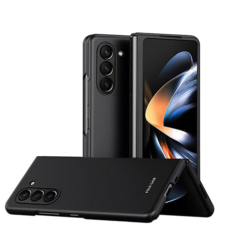 Coque Plastique Mat Protection Integrale 360 Degres Avant et Arriere Etui Housse Q03H pour Samsung Galaxy Z Fold5 5G Noir