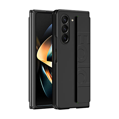 Coque Plastique Mat Protection Integrale 360 Degres Avant et Arriere Etui Housse QH3 pour Samsung Galaxy Z Fold5 5G Noir