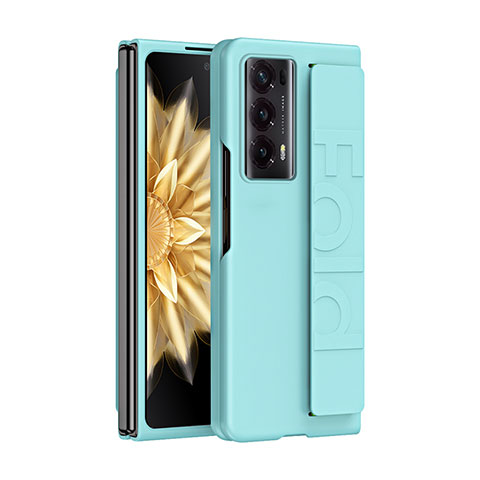 Coque Plastique Mat Protection Integrale 360 Degres Avant et Arriere Etui Housse SD1 pour Huawei Honor Magic V2 Ultimate 5G Cyan