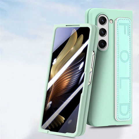 Coque Plastique Mat Protection Integrale 360 Degres Avant et Arriere Etui Housse SD3 pour Samsung Galaxy Z Fold5 5G Pastel Vert