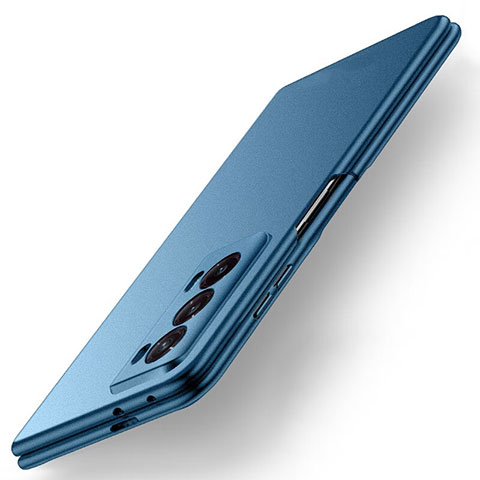 Coque Plastique Mat Protection Integrale 360 Degres Avant et Arriere Etui Housse YK1 pour Huawei Honor Magic V2 5G Bleu