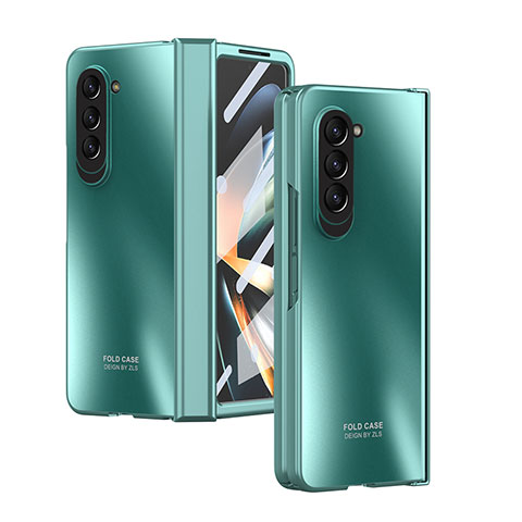 Coque Plastique Mat Protection Integrale 360 Degres Avant et Arriere Etui Housse Z04L pour Samsung Galaxy Z Fold5 5G Vert