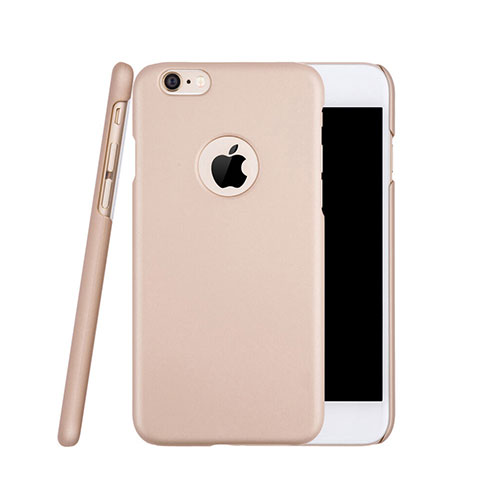 Coque Plastique Rigide avec Trou Mat pour Apple iPhone 6 Or Rose