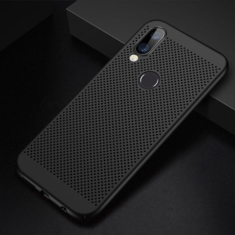 Coque Plastique Rigide Etui Housse Mailles Filet pour Huawei Nova 3i Noir