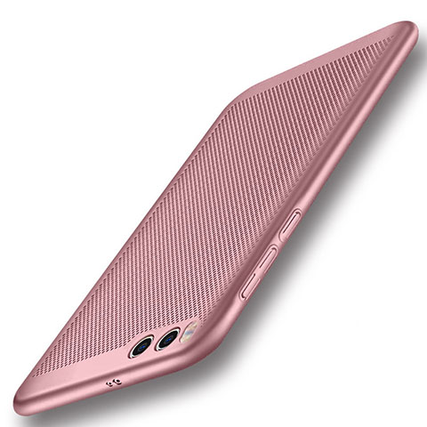 Coque Plastique Rigide Etui Housse Mailles Filet pour Xiaomi Mi 6 Or Rose