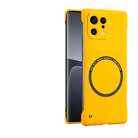 Coque Plastique Rigide Etui Housse Mat avec Mag-Safe Magnetic Magnetique P01 pour Xiaomi Mi 13 5G Jaune