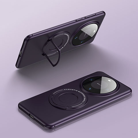 Coque Plastique Rigide Etui Housse Mat avec Mag-Safe Magnetic Magnetique pour Huawei Mate 60 Pro+ Plus Violet