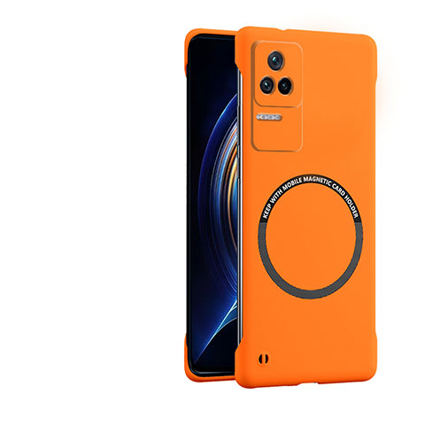 Coque Plastique Rigide Etui Housse Mat avec Mag-Safe Magnetic Magnetique pour Xiaomi Redmi K50 5G Orange