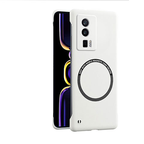 Coque Plastique Rigide Etui Housse Mat avec Mag-Safe Magnetic Magnetique pour Xiaomi Redmi K60 5G Blanc