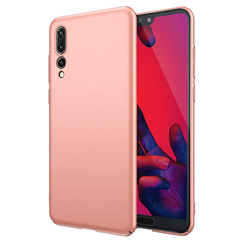 Coque Plastique Rigide Etui Housse Mat G01 pour Huawei P20 Pro Or Rose