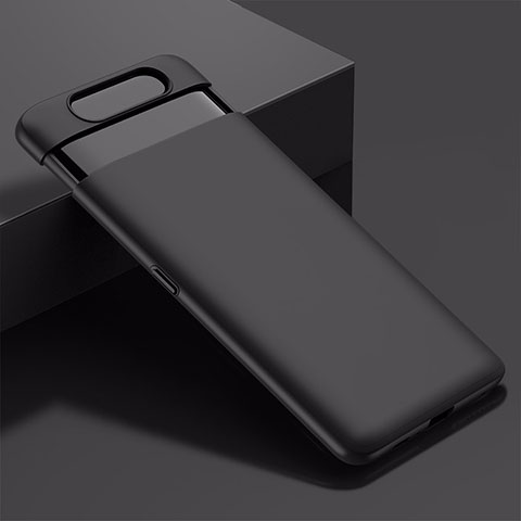 Coque Plastique Rigide Etui Housse Mat G01 pour Samsung Galaxy A80 Noir