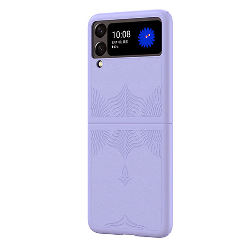 Coque Plastique Rigide Etui Housse Mat H03 pour Samsung Galaxy Z Flip4 5G Violet