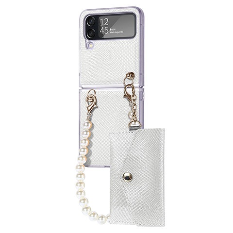 Coque Plastique Rigide Etui Housse Mat H06 pour Samsung Galaxy Z Flip4 5G Blanc