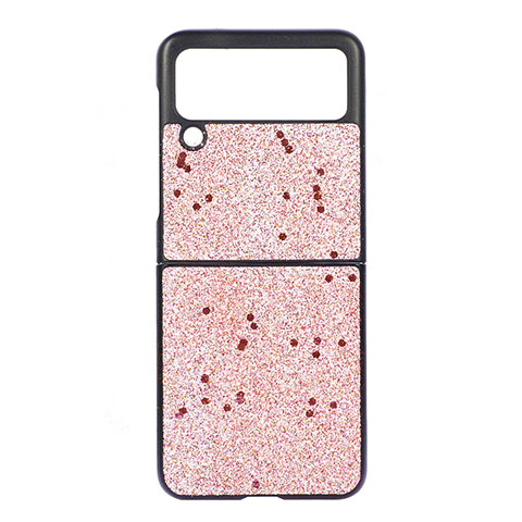 Coque Plastique Rigide Etui Housse Mat H07 pour Samsung Galaxy Z Flip3 5G Or Rose