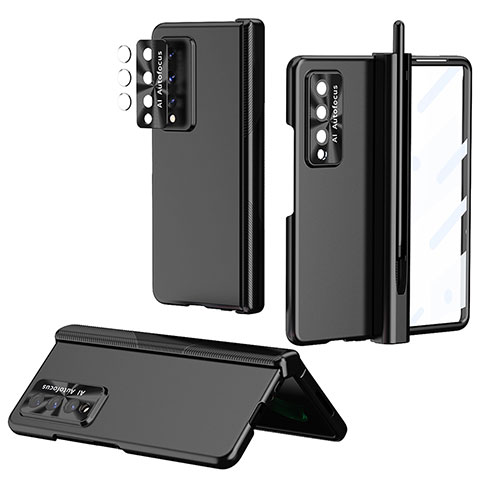 Coque Plastique Rigide Etui Housse Mat H08 pour Samsung Galaxy Z Fold3 5G Noir