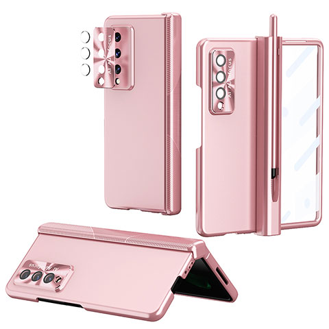 Coque Plastique Rigide Etui Housse Mat H08 pour Samsung Galaxy Z Fold4 5G Or Rose