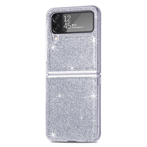 Coque Plastique Rigide Etui Housse Mat L02 pour Samsung Galaxy Z Flip4 5G Argent