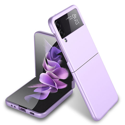 Coque Plastique Rigide Etui Housse Mat L03 pour Samsung Galaxy Z Flip3 5G Violet