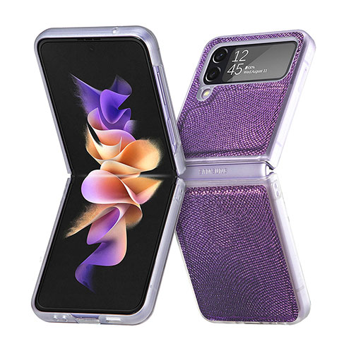 Coque Plastique Rigide Etui Housse Mat L04 pour Samsung Galaxy Z Flip4 5G Violet