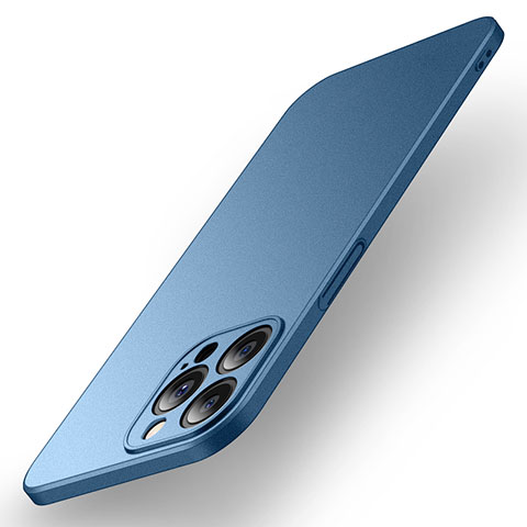 Coque Plastique Rigide Etui Housse Mat M01 pour Apple iPhone 15 Pro Bleu