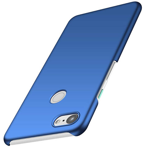 Coque Plastique Rigide Etui Housse Mat M01 pour Google Pixel 3 Bleu