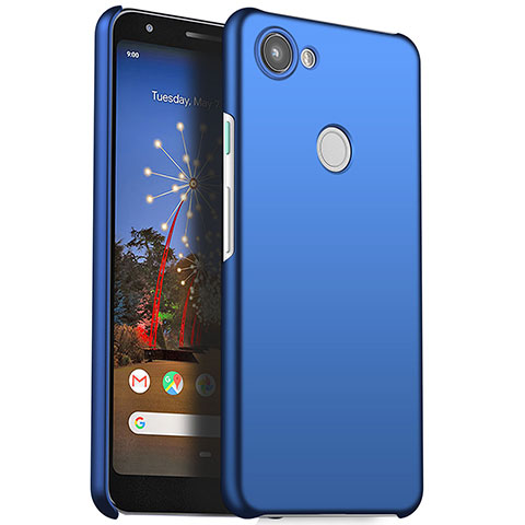 Coque Plastique Rigide Etui Housse Mat M01 pour Google Pixel 3a XL Bleu