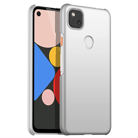 Coque Plastique Rigide Etui Housse Mat M01 pour Google Pixel 4a Argent